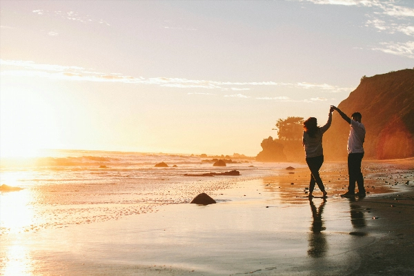 Couple beach